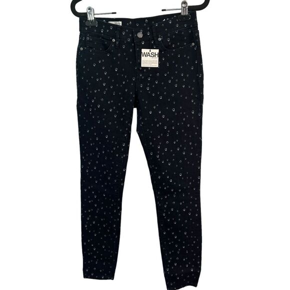 Gap Skinny Legging Jean Raindrop Print Dark Blue Size 25 - Picture 1 of 10